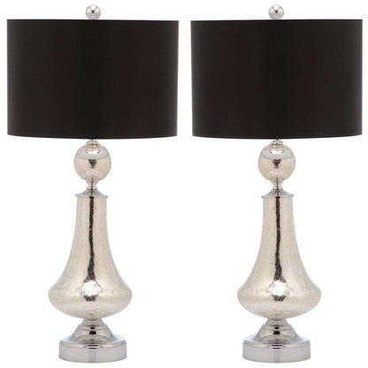 25.5 Inch H Crackle Glass Table Lamp (Set of 2) | Safavieh - LIT4047