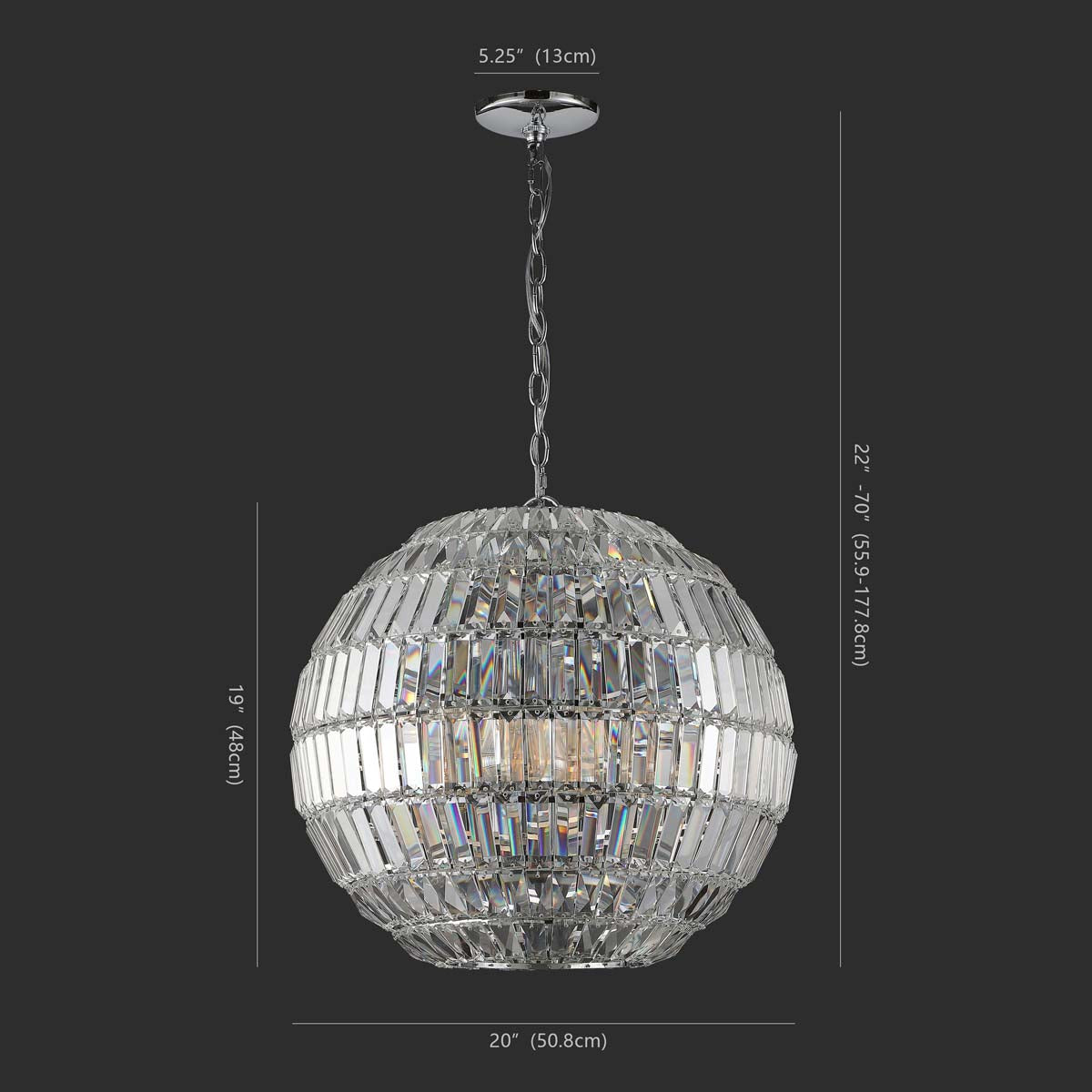 Demarco Small Crystal Chandelier | Safavieh Couture - CTL1004